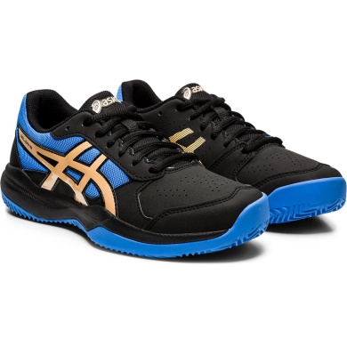 Asics Tennisschuhe Gel Game 7 Clay/Sandplatz schwarz/blau Kinder